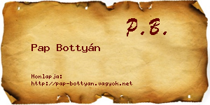 Pap Bottyán névjegykártya