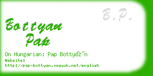 bottyan pap business card